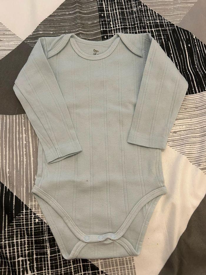 Body manches longues bleu Tex taille 12 m - photo numéro 2