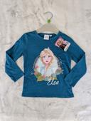 T-shirt bleu manches longues Reine des neiges  2 ans