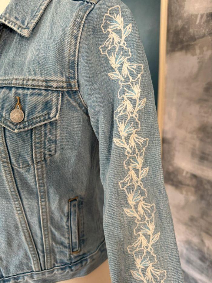 Veste en jeans Levis broderies manches Taille XS - photo numéro 9