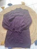 Robe pull petit col couleur violet kiabi taille S