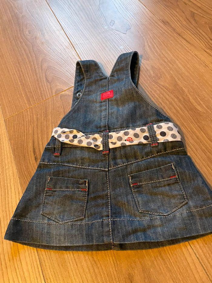 Salopette robe en jean 3 mois - photo numéro 2