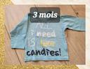 T shirt 3 mois