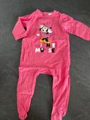 Pyjama rose Minnie Disney 9 mois