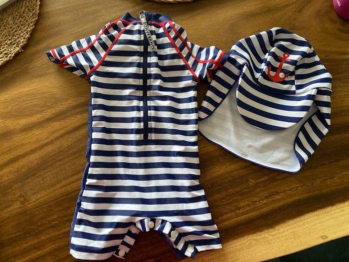 Maillot de bain Combinaison piscine bébé 6-9 mois - photo numéro 2