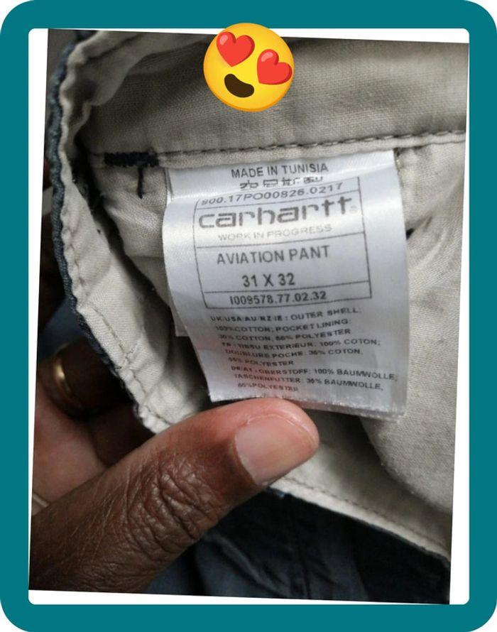 Jean femme carhartt bleu ciel taille 40 - photo numéro 9