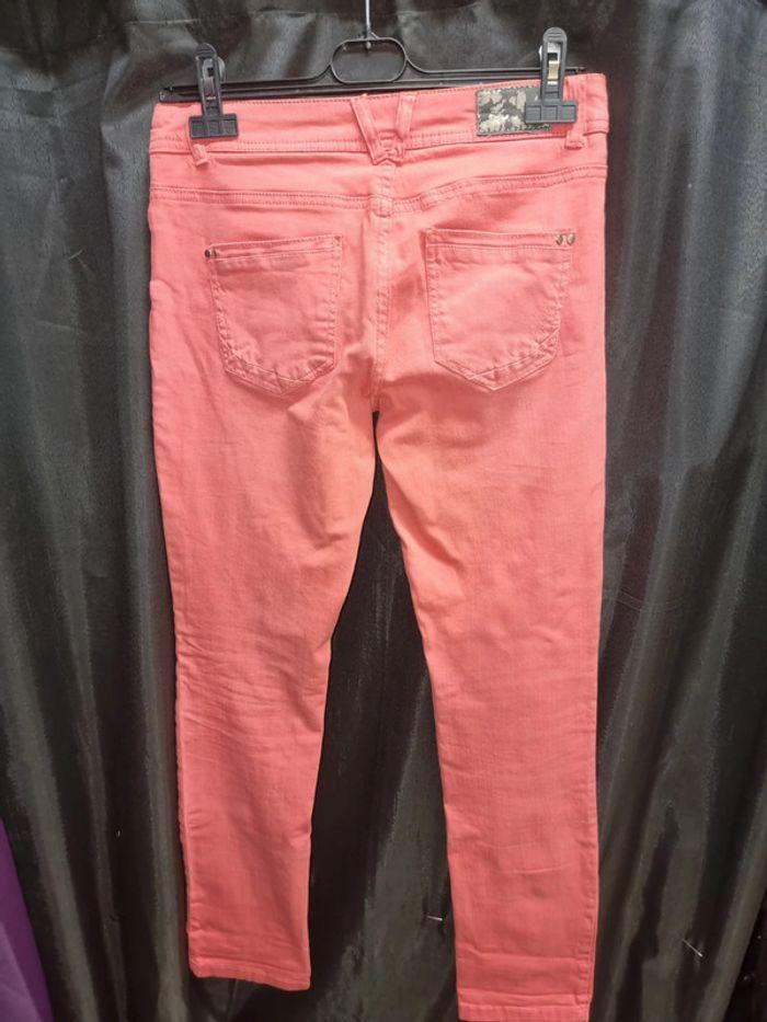 Pantalon jeans  corail taille 36 Phildar - photo numéro 4