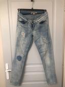 Jean effet usé creeks taille 38