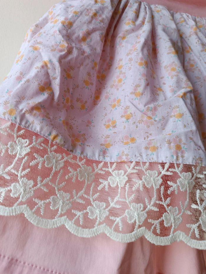 robe doublure jupon dentelle fleurie fleur flower collerette lapin pierre rabbit broderie 3 4 110 - photo numéro 8