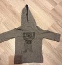 Sweat à capuche gris TAO 6 mois