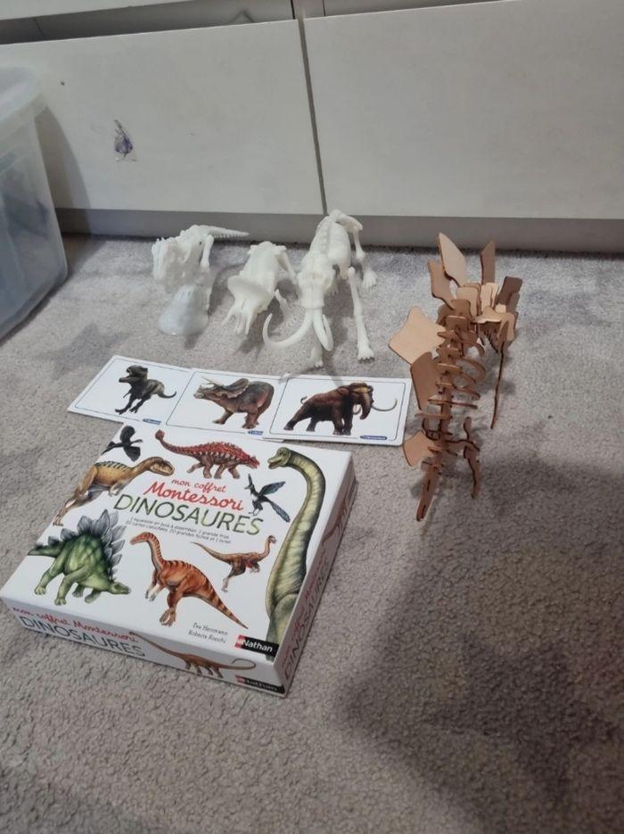 Coffret montessori dinosaures + dino fluo - photo numéro 2