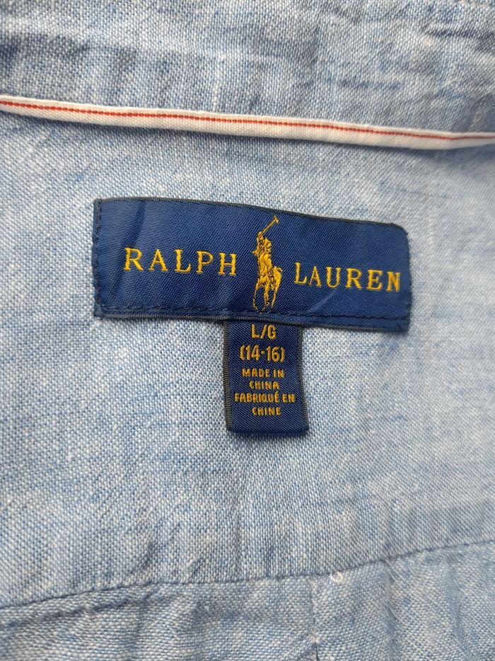 Chemise Unie Bleue Ralph Lauren - photo numéro 7