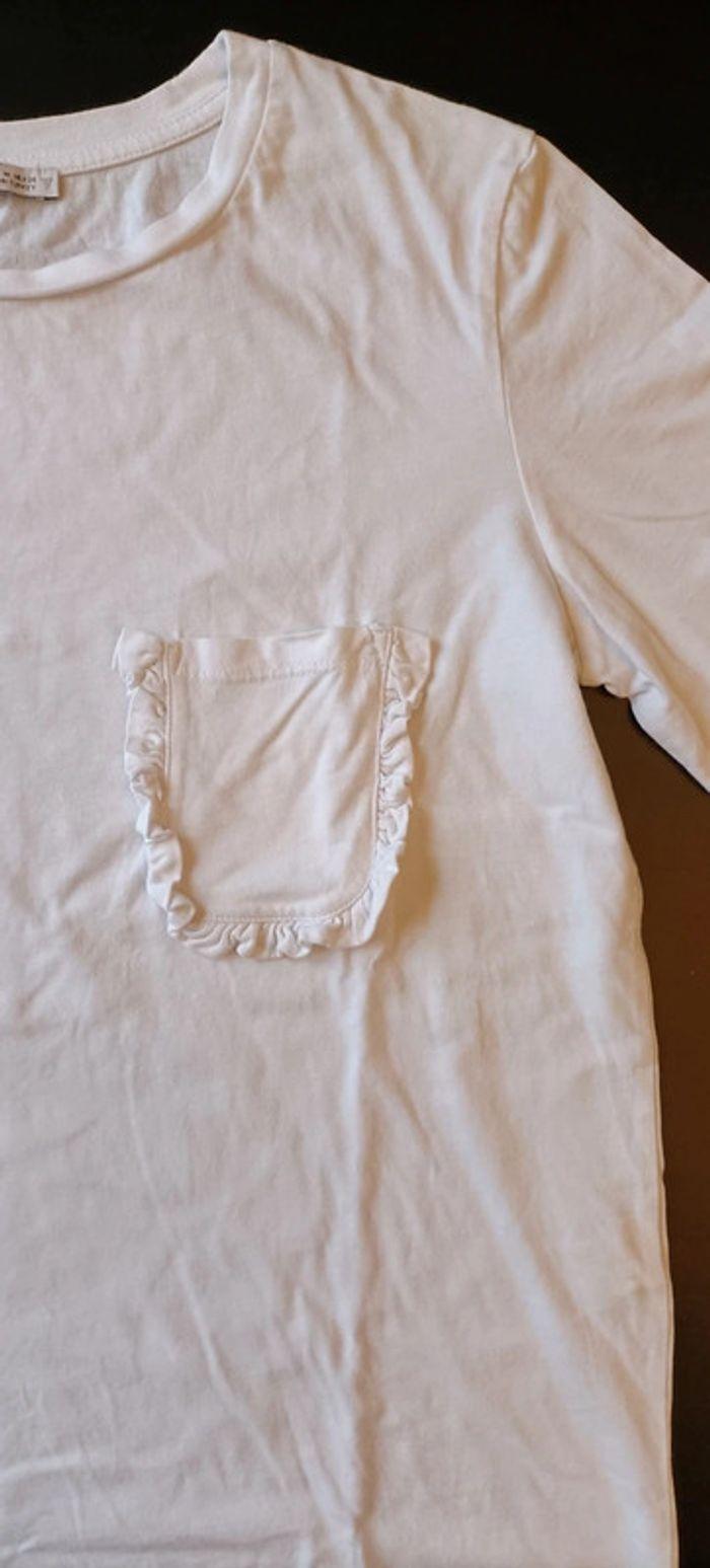 T-shirt Zara blanc taille M - photo numéro 3