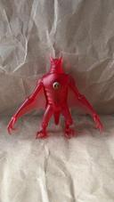 Bandai - 2008 Rare figurine Ben 10 clear red Jetray 10cm