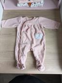 Pijama en velours rose