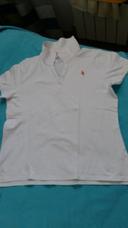 Polo blanc taille L