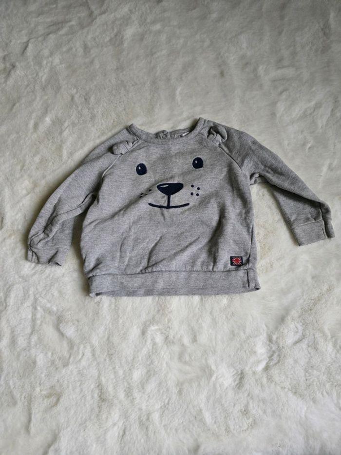 Sweat nounours mes petits cailloux 18 mois - photo numéro 1