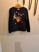 Pull de Noël biche 8 ans