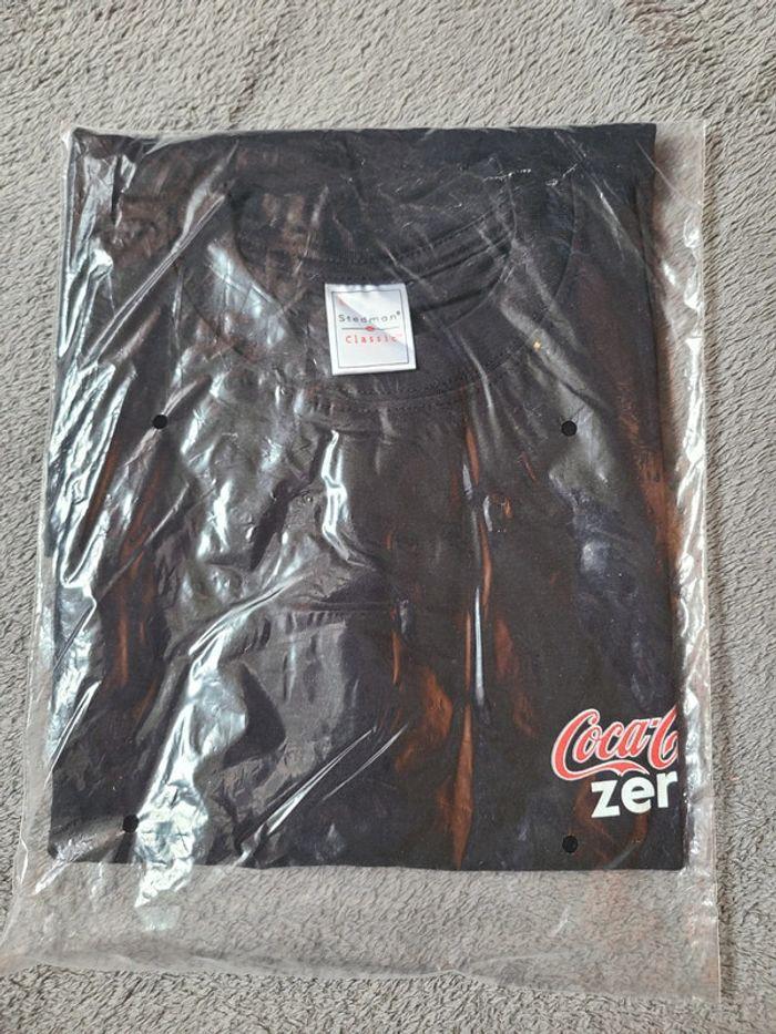 T-shirt manches courtes noir coca cola zéro taille L neuf - photo numéro 1