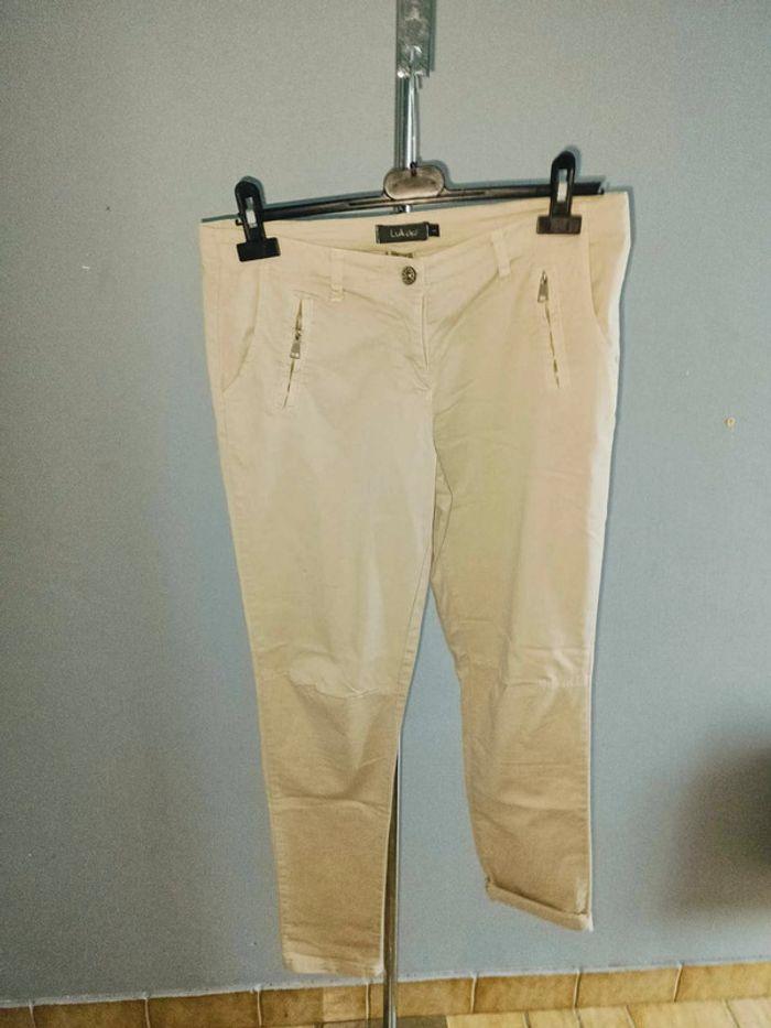 pantalon beige toile L40/42 - photo numéro 1