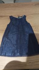 Robe bleu paillette La Halle 3 ans