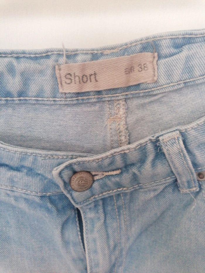 Mini short jean dentelle - photo numéro 3