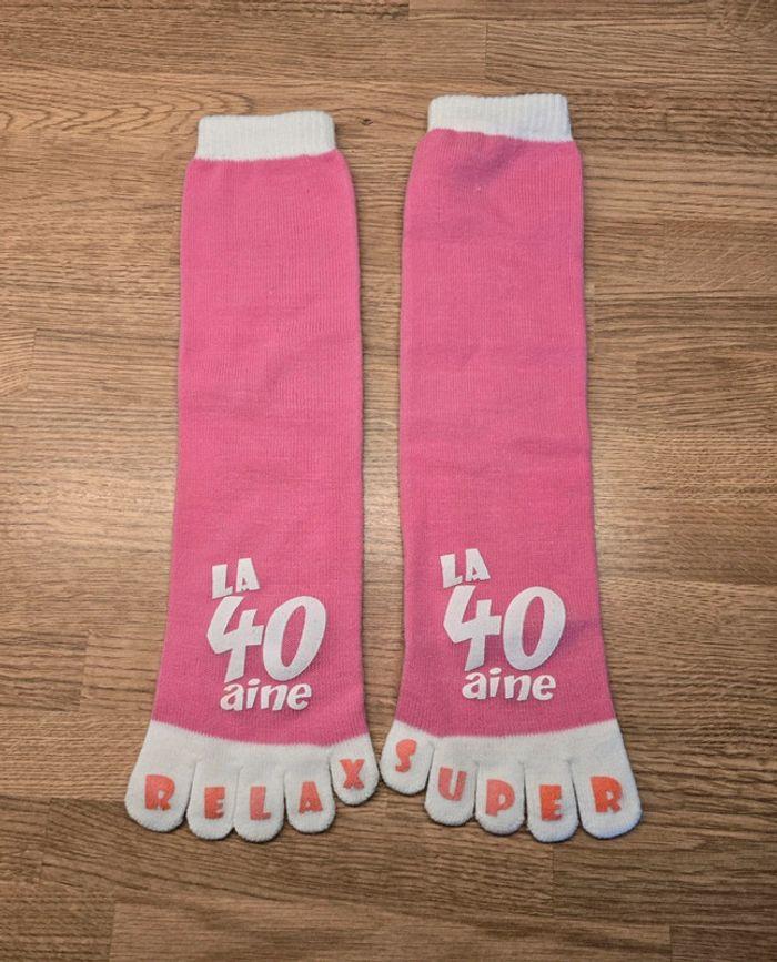 Chaussettes humoristiques 40 ans - photo numéro 2