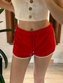 Short ajustable rouge