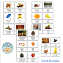 Cartes de nomenclature automne