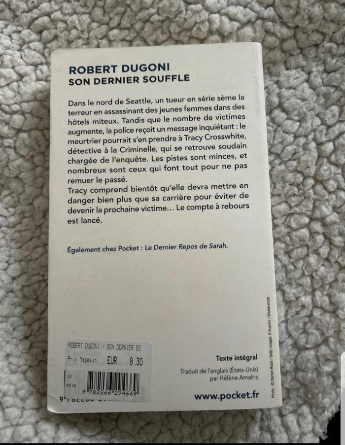 Livre Robert Dugoni - son dernier souffle - photo numéro 2