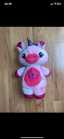 Peluche doudou veilleuse licorne