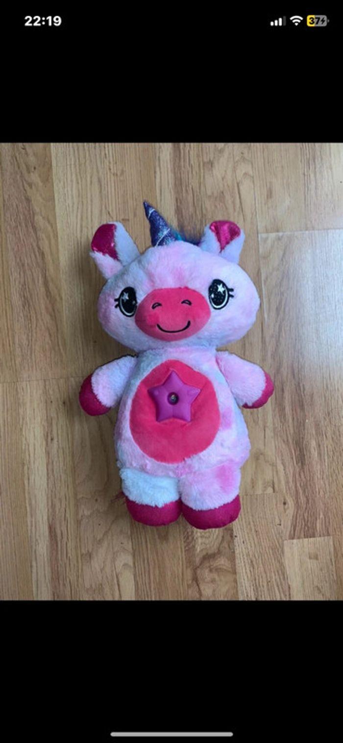 Peluche doudou veilleuse licorne - photo numéro 1