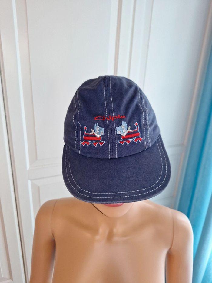 Casquette reglable vintage jean bleu marque Chipie junior - photo numéro 8