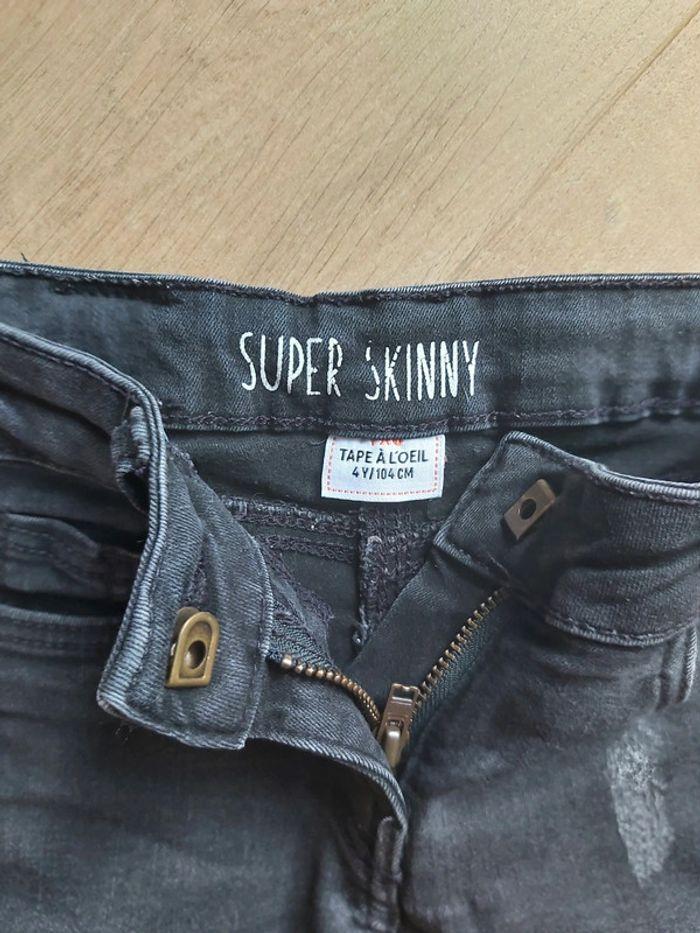 Jean skinny tape à l'œil 4 ans - photo numéro 2