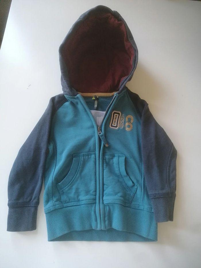 Veste jogging à capuche bleu. 3ans. Orchestra. - photo numéro 1