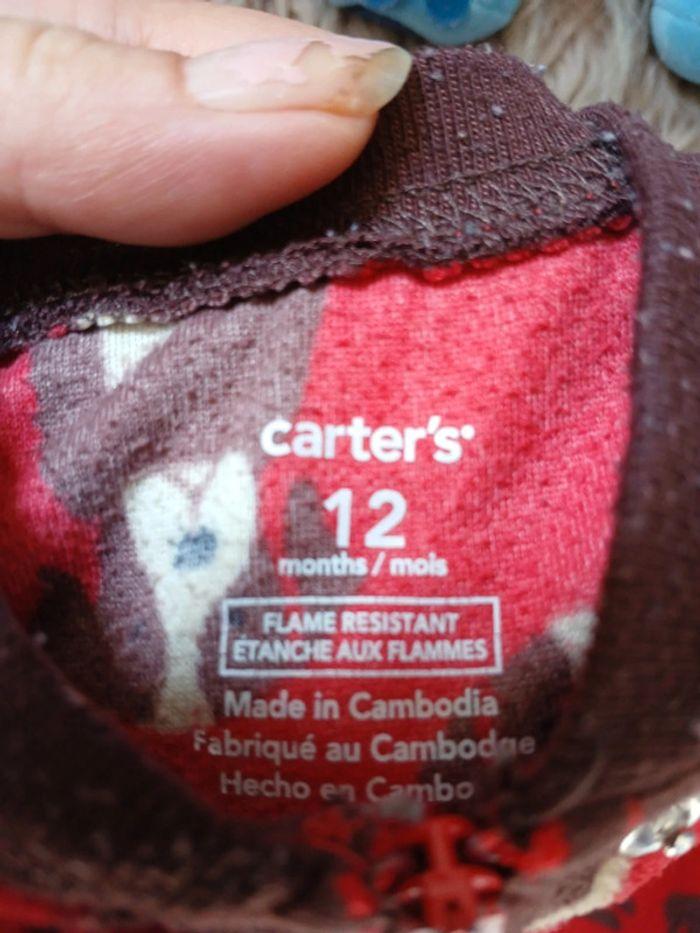 Pyjama 1 pièces garçon Carter's taille 12 mois - photo numéro 5