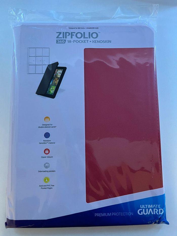 Binder rouge xenoskin zipfolio 360 cartes 🔴 - photo numéro 1