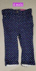 Pantalon fille à pois multicolore 6 mois orchestra