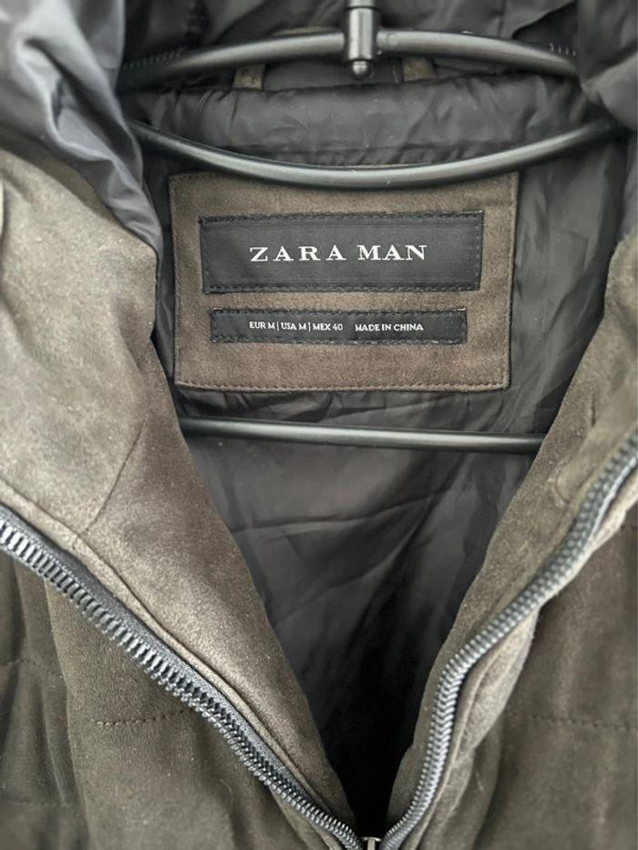 Veste doudoune daim Zara man taille M - photo numéro 4