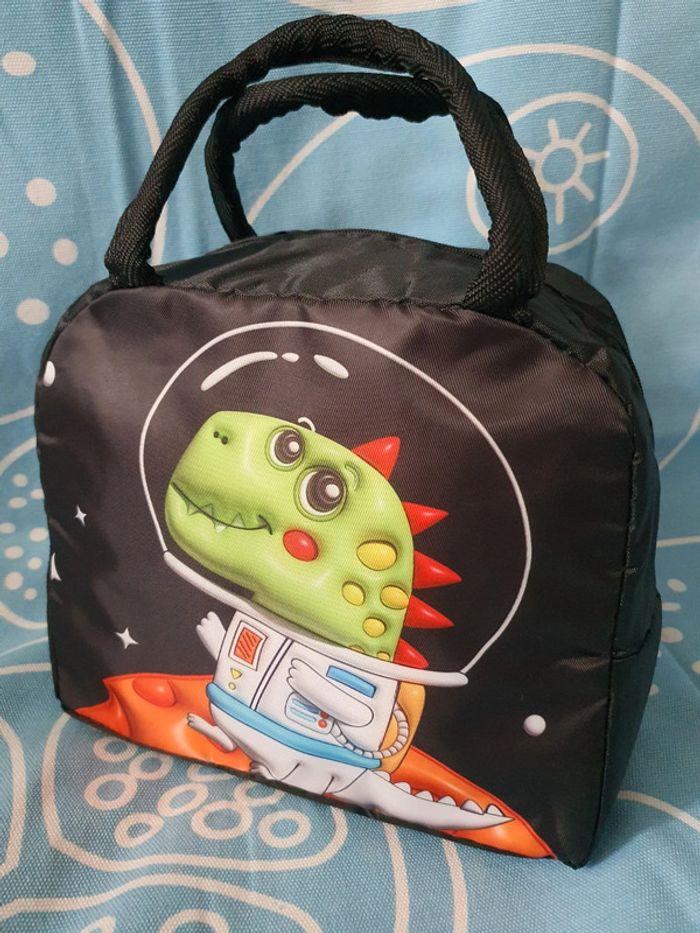 🦖 Sac À Lunch Dinosaure Astronaute Kawaii 🌌 Isotherme et Amusant pour Filles et Garçons - photo numéro 1