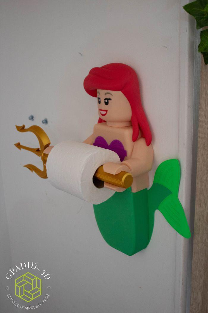 Dévidoir de papier toilette ou simple décoration murale dans un style Lego disney - photo numéro 6