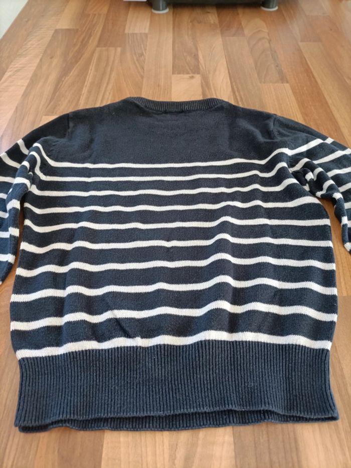 Pull rayé marine et blanc Kiabi 5 ans - photo numéro 6