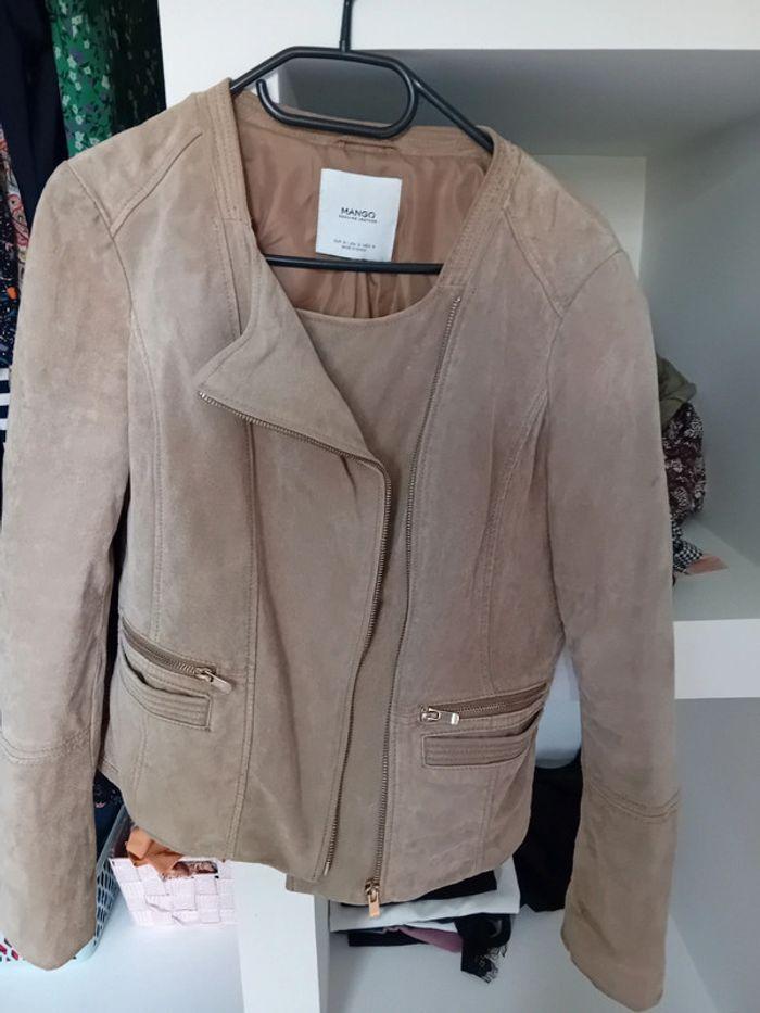 Veste Mango en Daim taille 38 - photo numéro 5