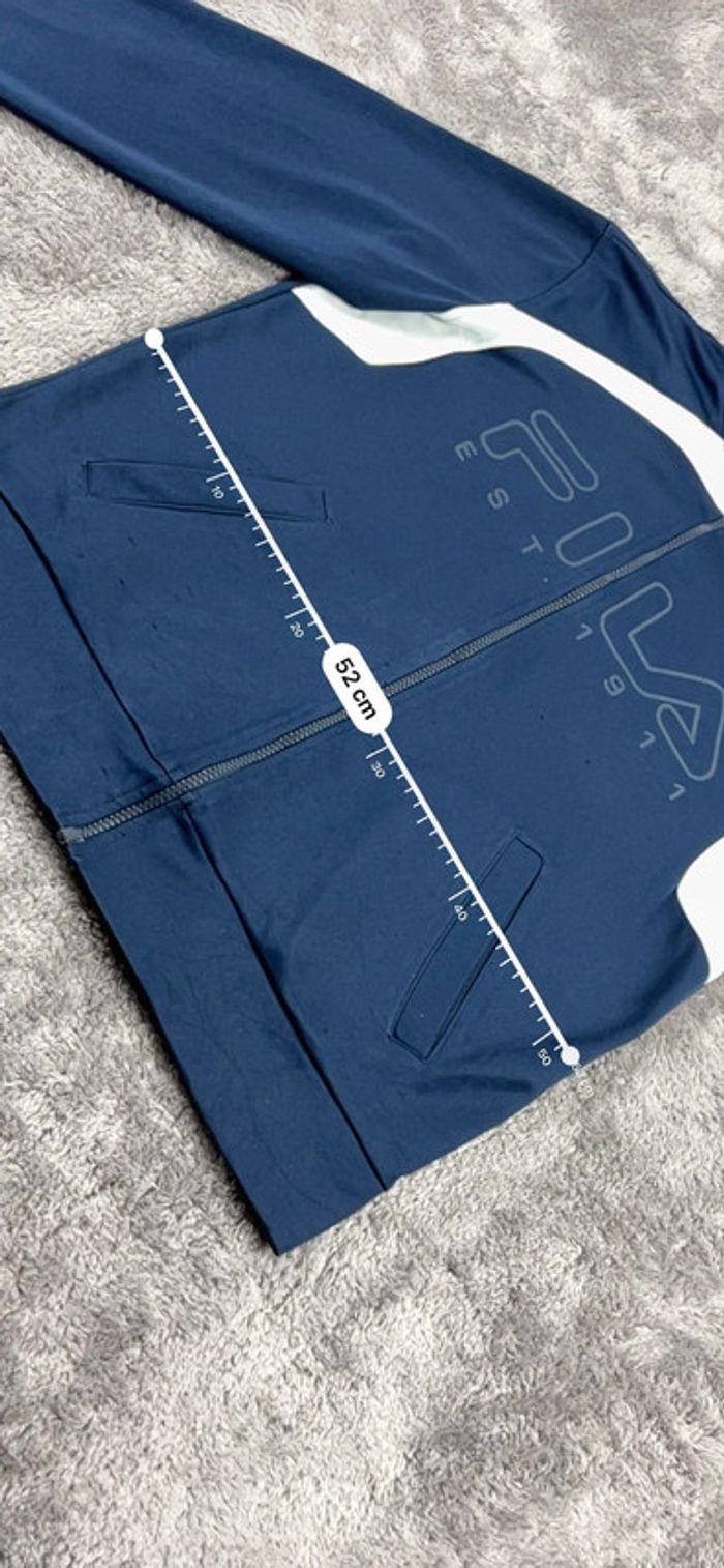 👕 Veste de Sport Fila Vintage Bleu Marine Taille M 👕 - photo numéro 4