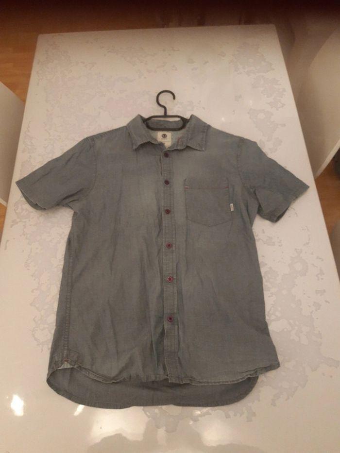 Chemise jean manches courtes homme element taille 36 S - photo numéro 8