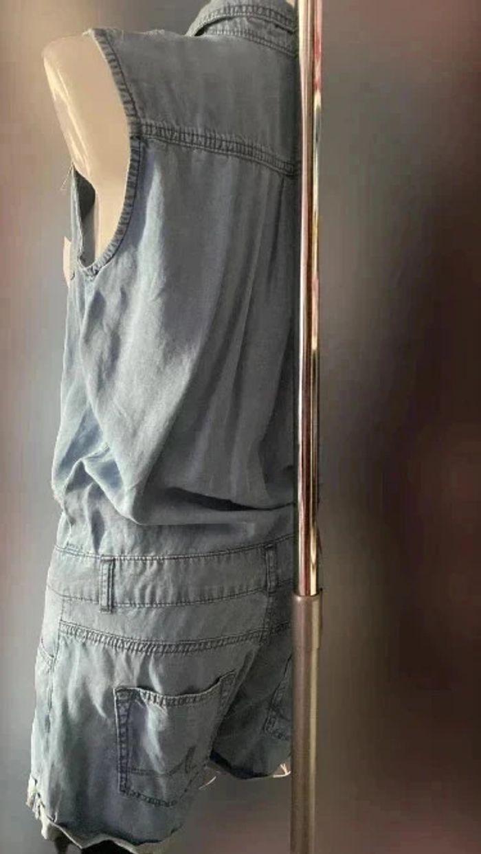 Combishort en denim bleu clair - NEUF - Taille S /36 - photo numéro 3