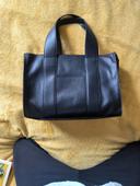 Sac en cuir noir