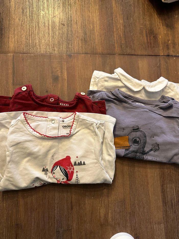 Lot de 4 tee-shirts manche Longue - photo numéro 1