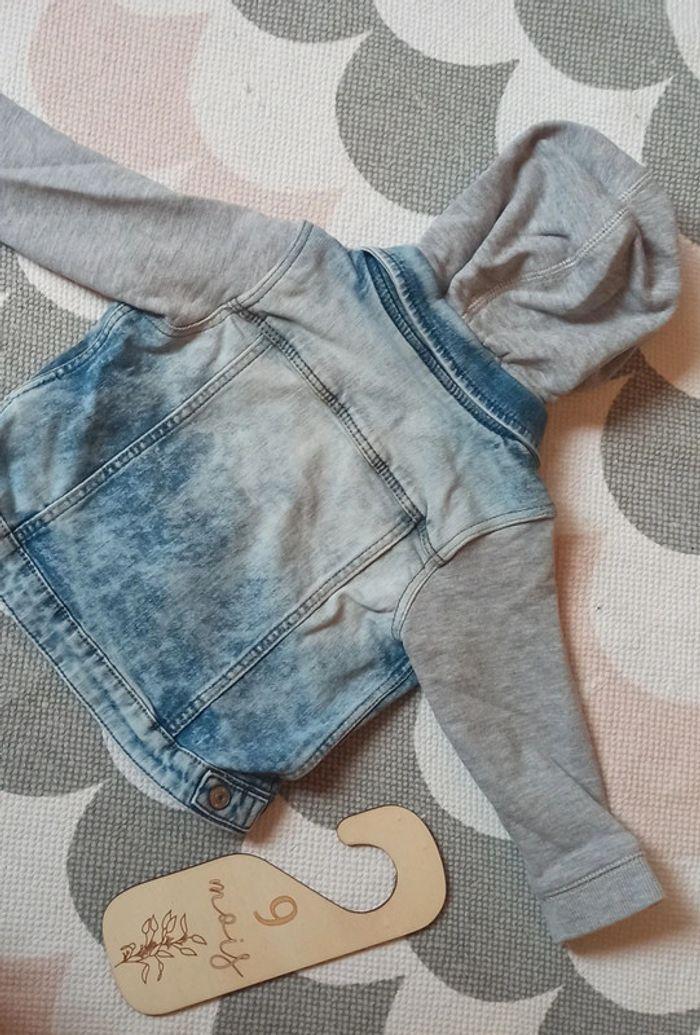 Veste en jeans bi matière H&M - photo numéro 4