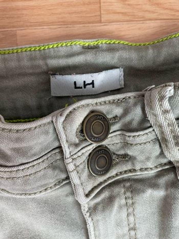 Pantalon cargo skinny kaki La Halle taille XS/34 - photo numéro 4