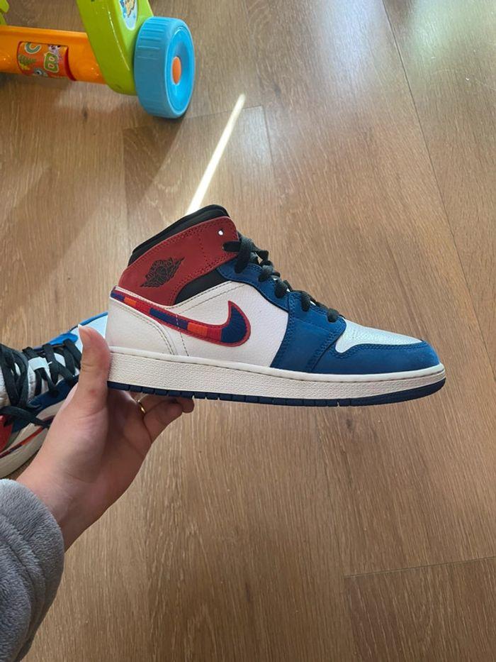 Air Jordan 1 mid blauw/red - photo numéro 13